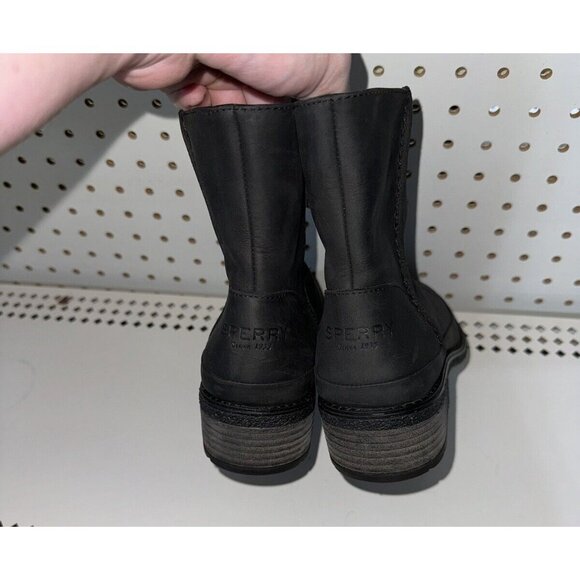 Sperry Seaport Storm Womens Leather Waterproof Zip Ankle Boots Booties Size 7 - Picture 3 of 8